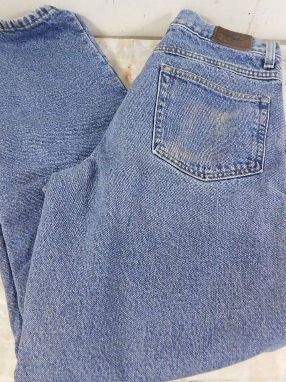 LL Bean Mens Flannel Lined Jeans 31 x 32